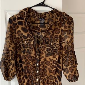 Leopard print dress